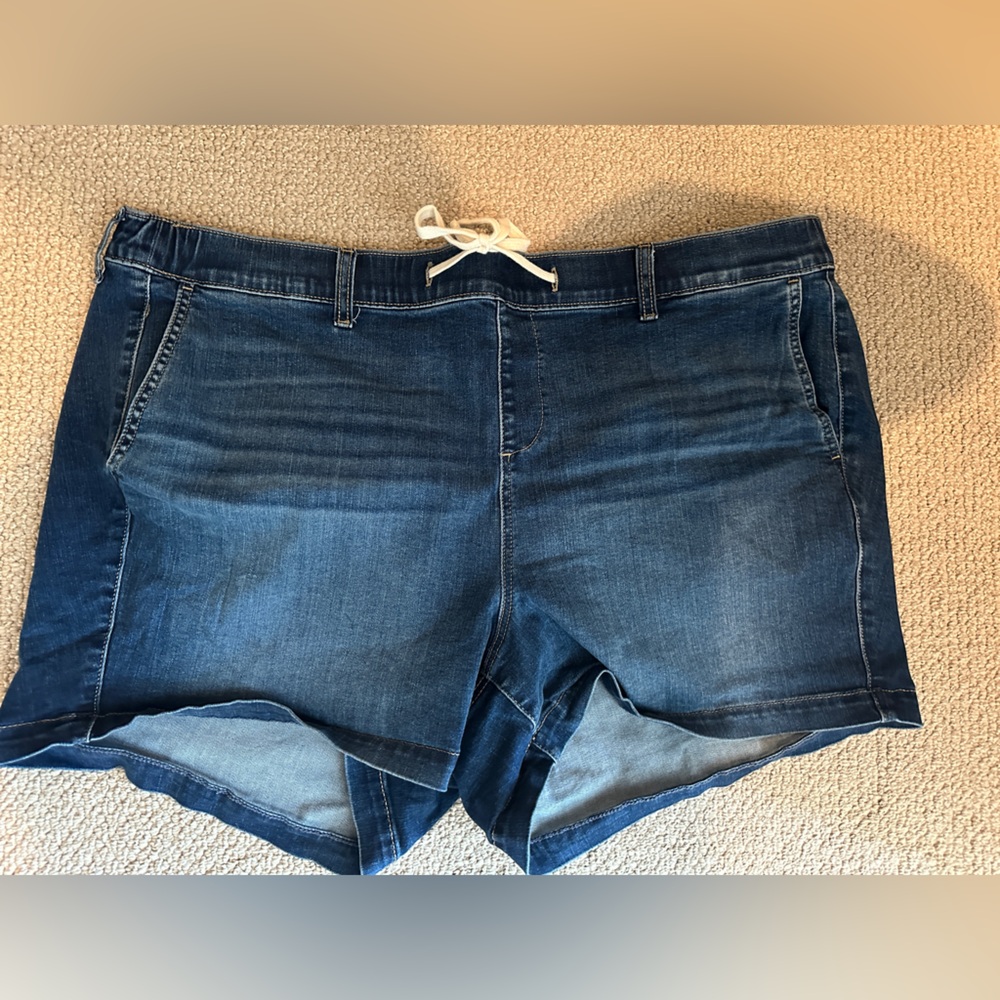 torrid Dark Wash Denim Drawstring Shorts